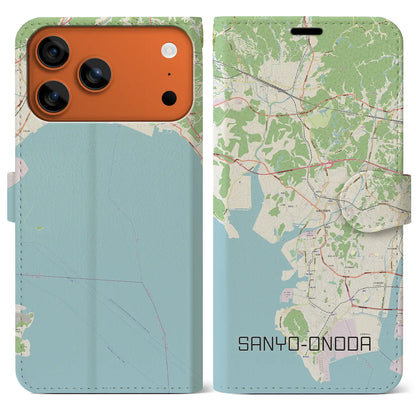 【山陽小野田（山口県）】地図柄iPhoneケース（手帳タイプ）