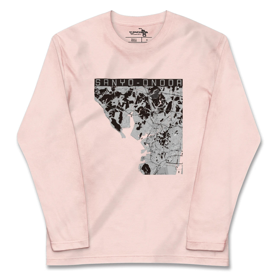 【山陽小野田(山口県)】地図柄ロングスリーブTシャツ