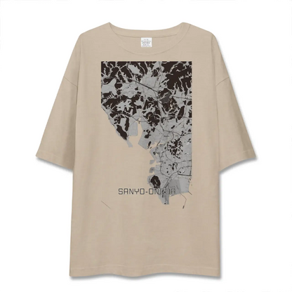 【山陽小野田（山口県）】地図柄ビッグシルエットTシャツ