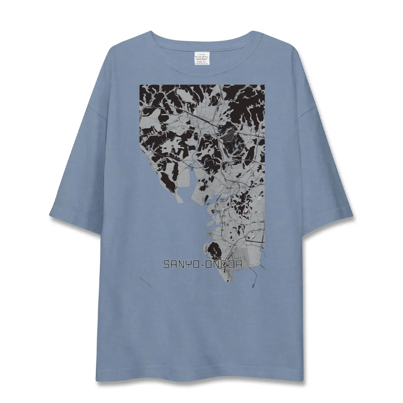 【山陽小野田（山口県）】地図柄ビッグシルエットTシャツ