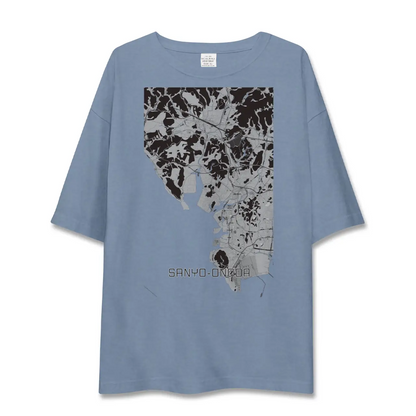 【山陽小野田（山口県）】地図柄ビッグシルエットTシャツ