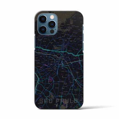 【サンパウロ（ブラジル）】地図柄iPhoneケース（バックカバータイプ）