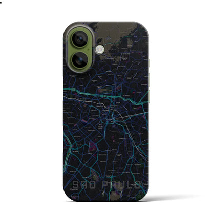 【サンパウロ（ブラジル）】地図柄iPhoneケース（バックカバータイプ）