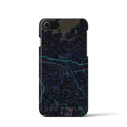 【サンパウロ（ブラジル）】地図柄iPhoneケース（バックカバータイプ）