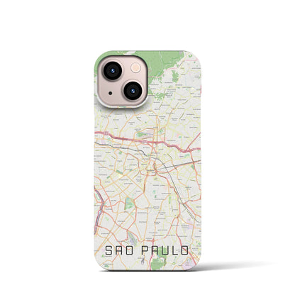【サンパウロ（ブラジル）】地図柄iPhoneケース（バックカバータイプ）