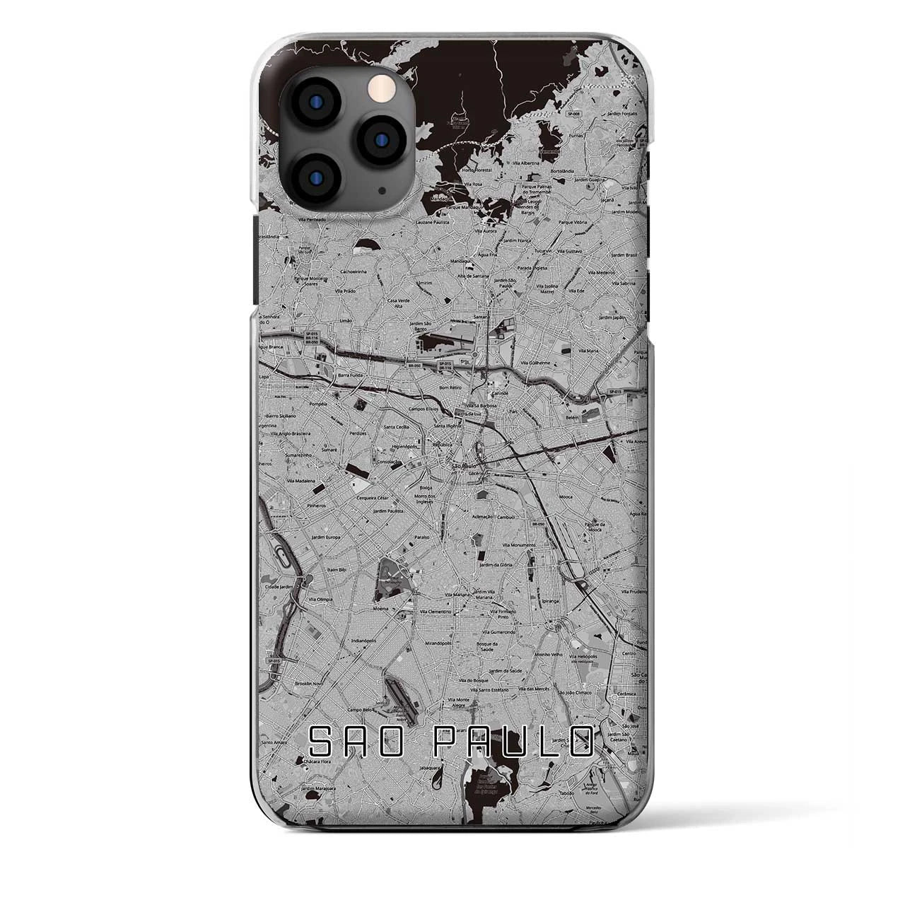 【サンパウロ（ブラジル）】地図柄iPhoneケース（クリアタイプ）