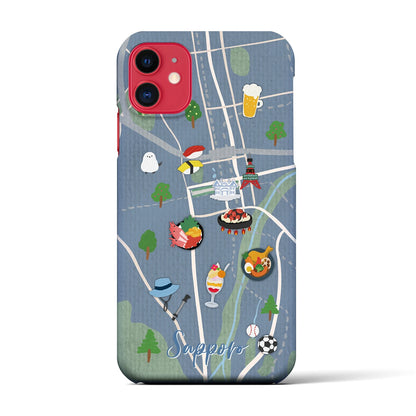 【札幌（Walk &amp; Eat）】Walk &amp; Eat iPhoneケース（バックカバータイプ）ライトブルー・iPhone 11 用