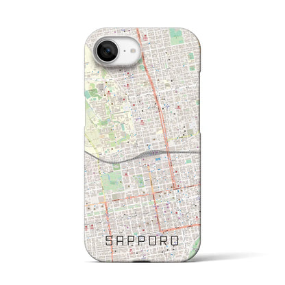 【札幌2（北海道）】地図柄iPhoneケース（バックカバータイプ）