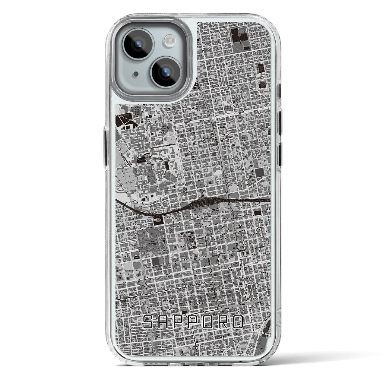 【札幌2（北海道）】地図柄iPhoneケース（MagSafeタイプ）