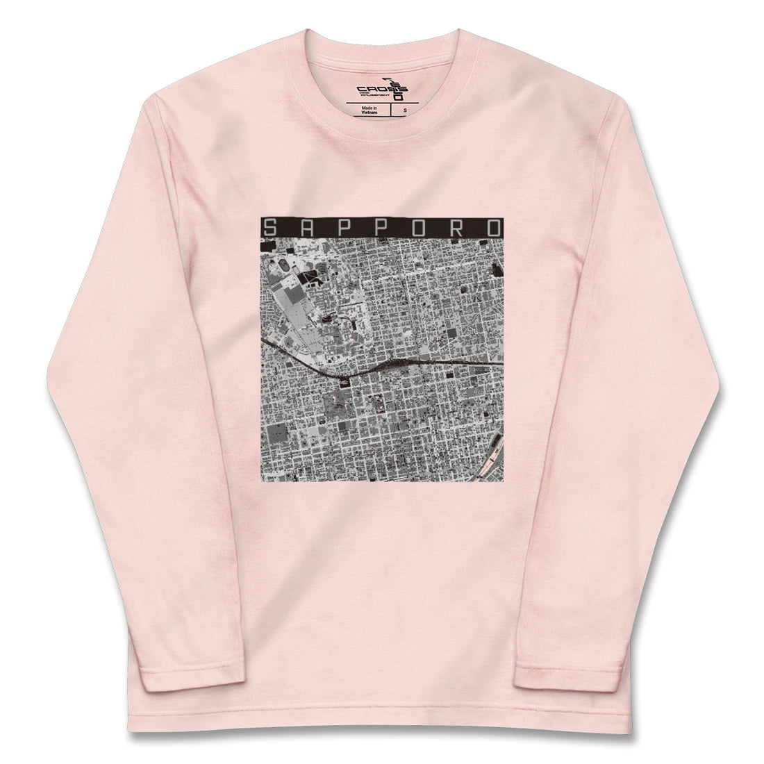 【札幌2（北海道）】地図柄ロングスリーブTシャツ