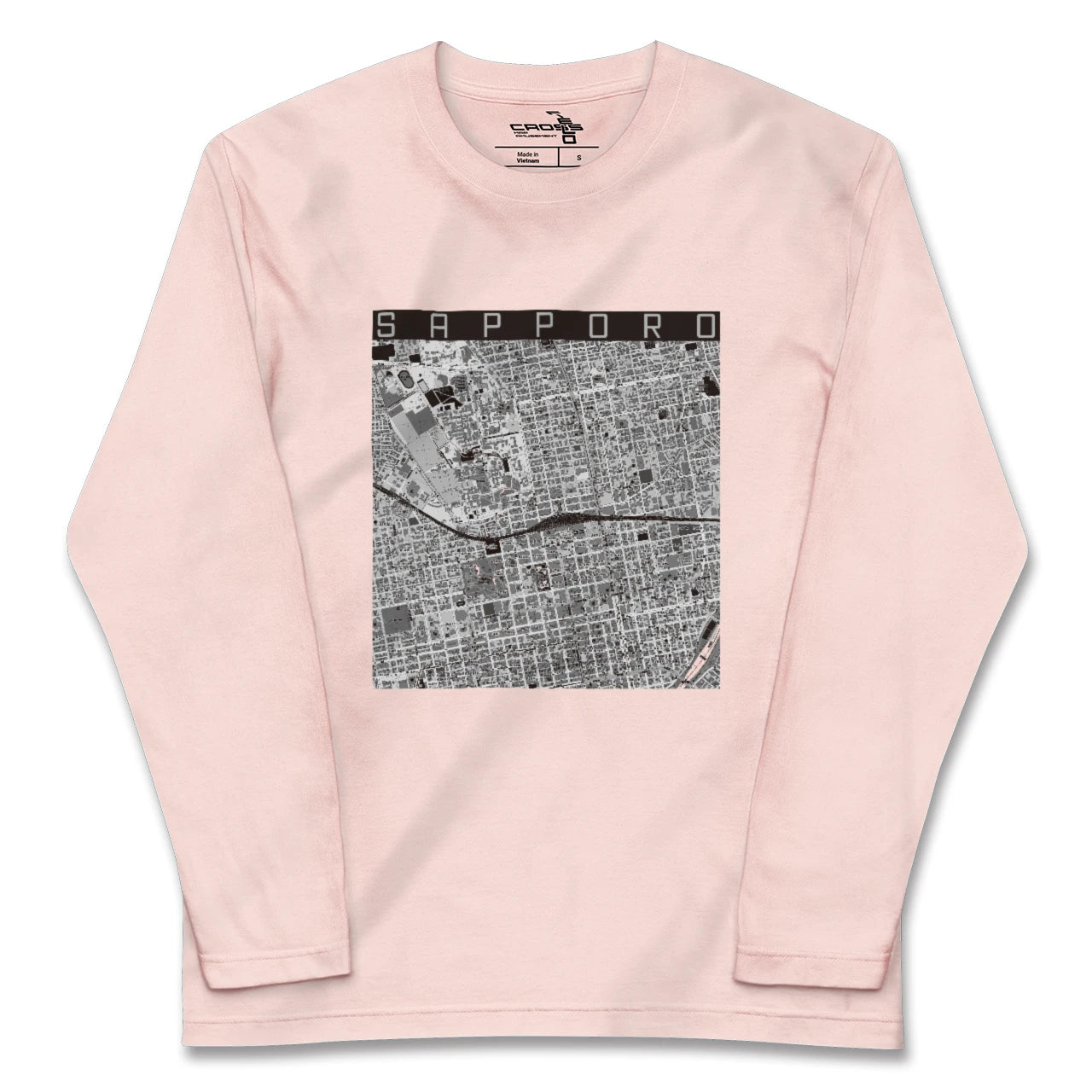 【札幌2（北海道）】地図柄ロングスリーブTシャツ