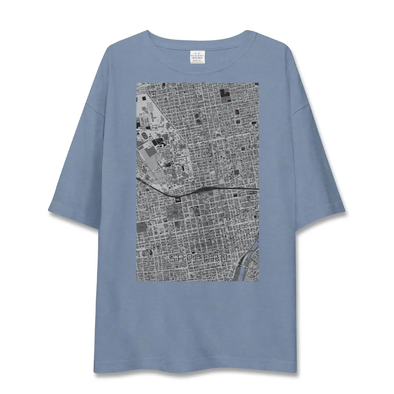 【札幌2（北海道）】地図柄ビッグシルエットTシャツ