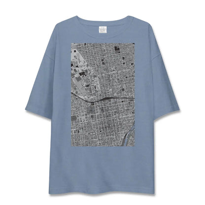 【札幌2（北海道）】地図柄ビッグシルエットTシャツ