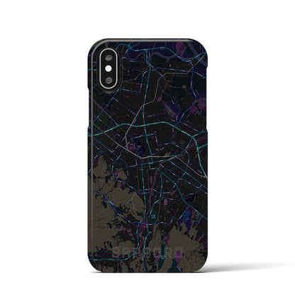 【札幌3（北海道）】地図柄iPhoneケース（バックカバータイプ）