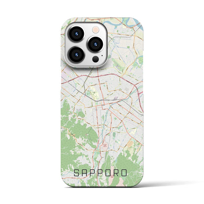 【札幌3（北海道）】地図柄iPhoneケース（バックカバータイプ）