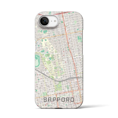 【札幌4（北海道）】地図柄iPhoneケース（バックカバータイプ）