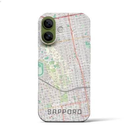 【札幌4（北海道）】地図柄iPhoneケース（バックカバータイプ）
