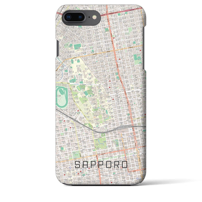 【札幌4（北海道）】地図柄iPhoneケース（バックカバータイプ）