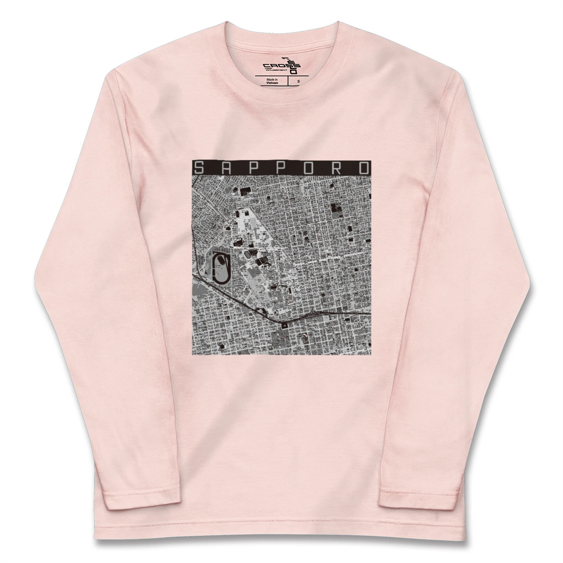 【札幌4（北海道）】地図柄ロングスリーブTシャツ