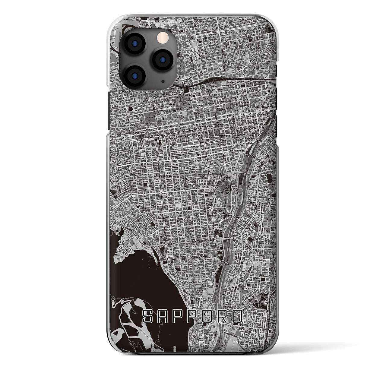 【札幌（北海道）】地図柄iPhoneケース（クリアタイプ）