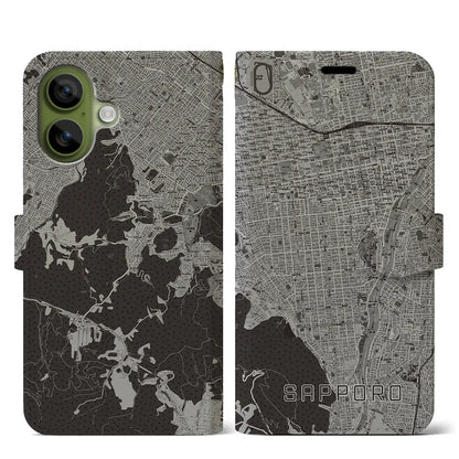 【札幌（北海道）】地図柄iPhoneケース（手帳タイプ）
