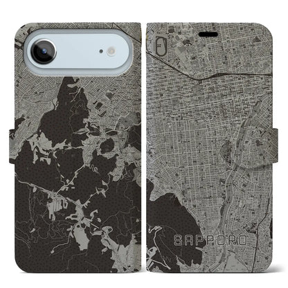 【札幌（北海道）】地図柄iPhoneケース（手帳タイプ）
