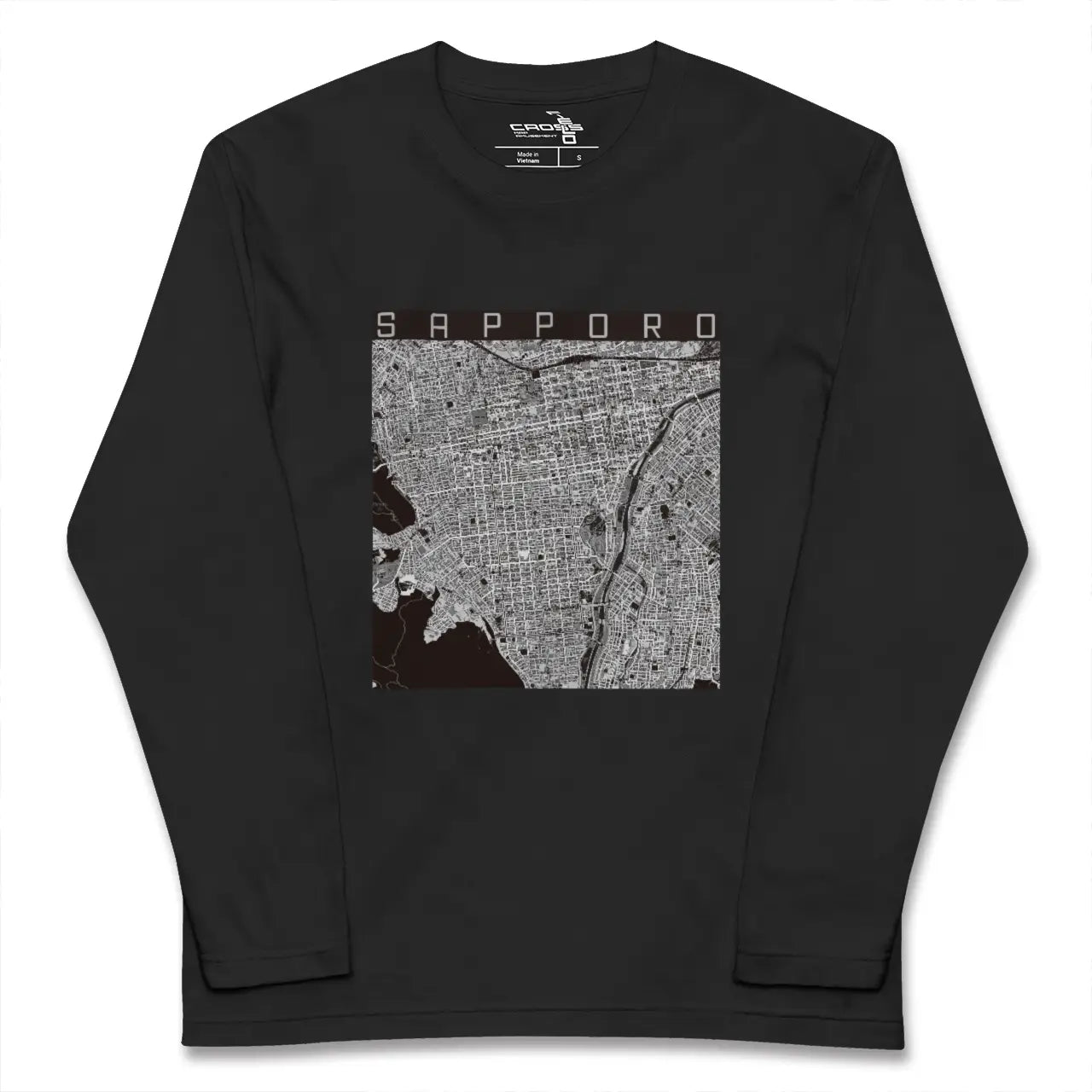【札幌（北海道）】地図柄ロングスリーブTシャツ