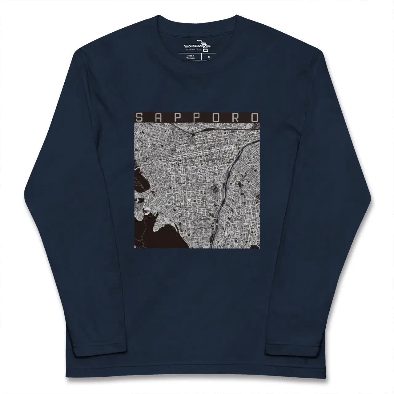 【札幌（北海道）】地図柄ロングスリーブTシャツ