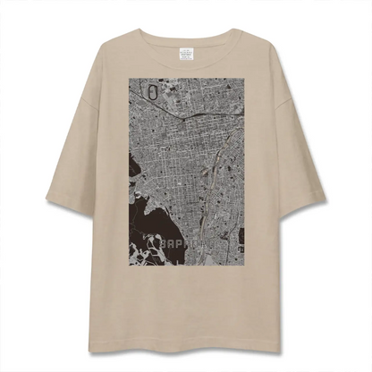【札幌（北海道）】地図柄ビッグシルエットTシャツ