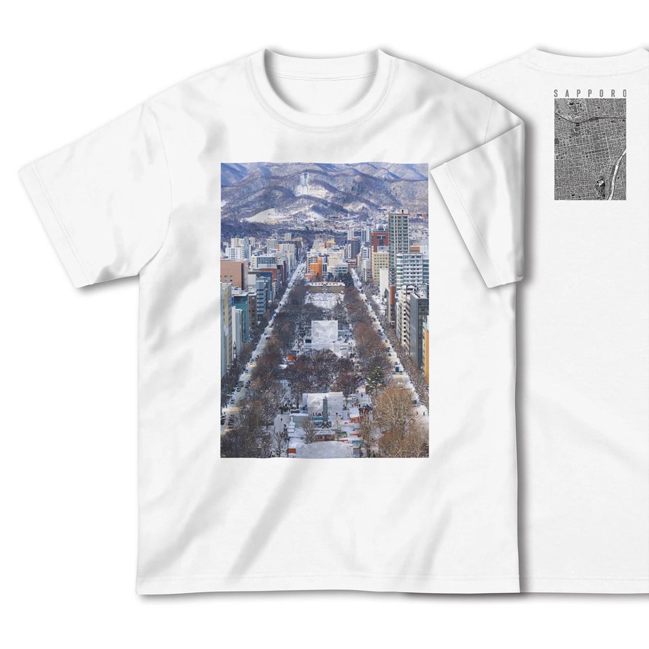 【札幌（北海道）】Map World ハイクオリティTシャツ