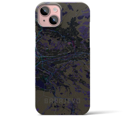 【サラエヴォ（ボスニア・ヘルツェゴビナ）】地図柄iPhoneケース（バックカバータイプ）