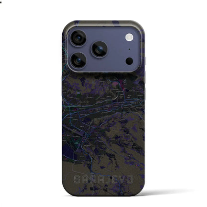 【サラエヴォ（ボスニア・ヘルツェゴビナ）】地図柄iPhoneケース（バックカバータイプ）