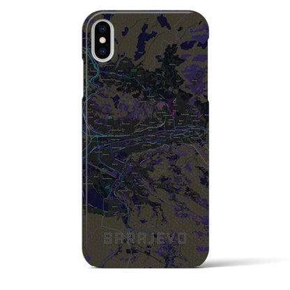 【サラエヴォ（ボスニア・ヘルツェゴビナ）】地図柄iPhoneケース（バックカバータイプ）