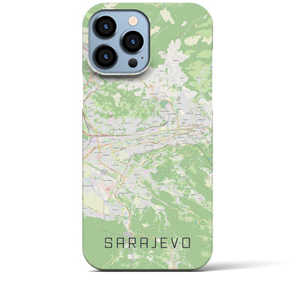 【サラエヴォ（ボスニア・ヘルツェゴビナ）】地図柄iPhoneケース（バックカバータイプ）