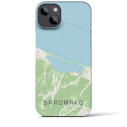【サロマ湖（北海道）】地図柄iPhoneケース（バックカバータイプ）