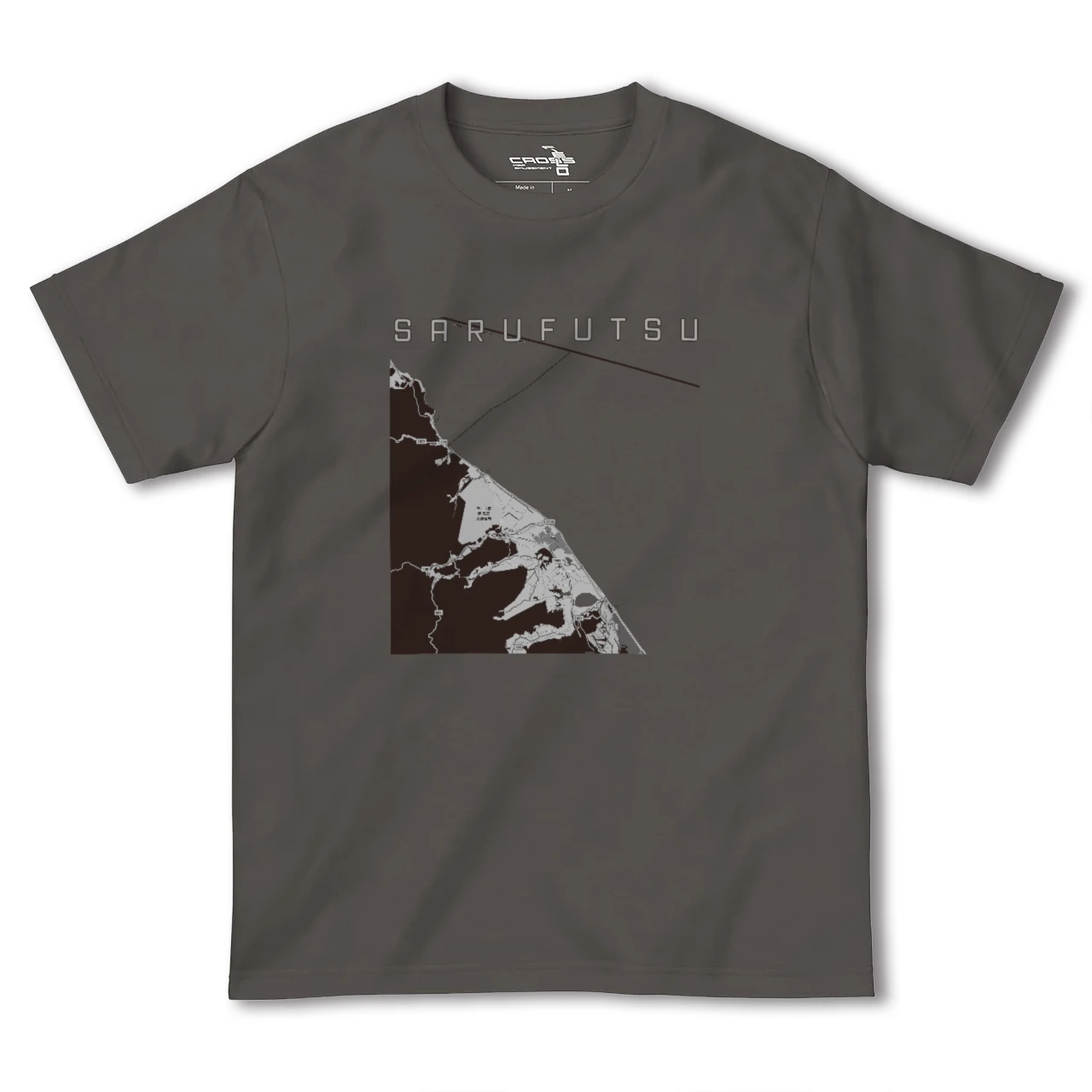 【猿払（北海道）】地図柄ヘビーウェイトTシャツ