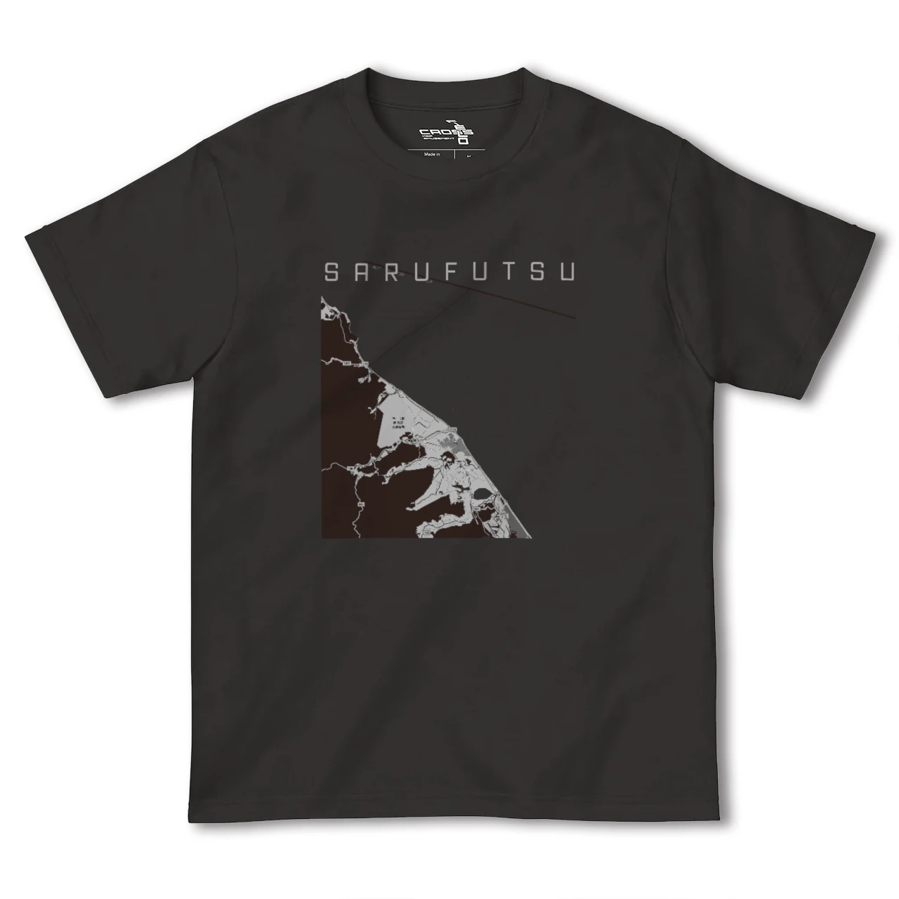 【猿払（北海道）】地図柄ヘビーウェイトTシャツ