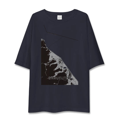 【猿払（北海道）】地図柄ビッグシルエットTシャツ