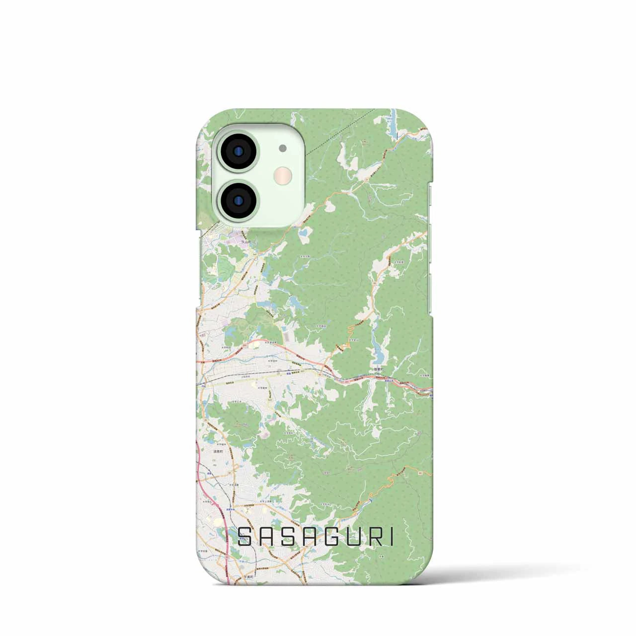 【篠栗（福岡県）】地図柄iPhoneケース（バックカバータイプ）