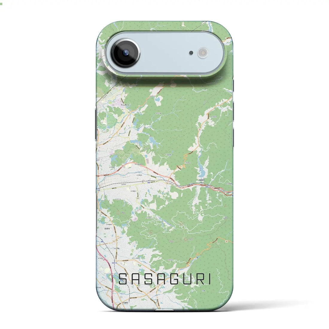 【篠栗（福岡県）】地図柄iPhoneケース（バックカバータイプ）ナチュラル・iPhone 17 Pro Max 用