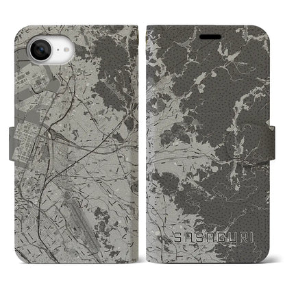 【篠栗（福岡県）】地図柄iPhoneケース（手帳タイプ）