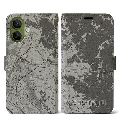 【篠栗（福岡県）】地図柄iPhoneケース（手帳タイプ）