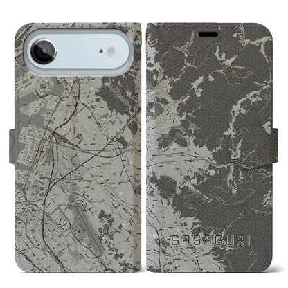 【篠栗（福岡県）】地図柄iPhoneケース（手帳タイプ）