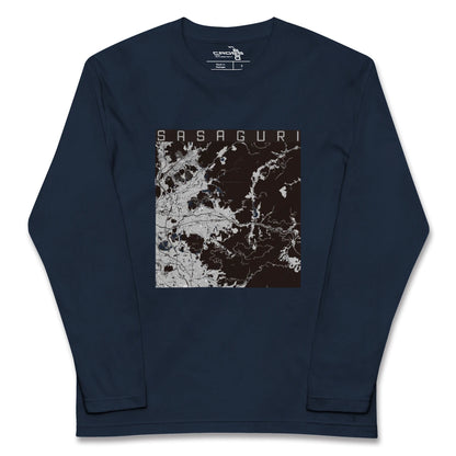 【篠栗（福岡県）】地図柄ロングスリーブTシャツ