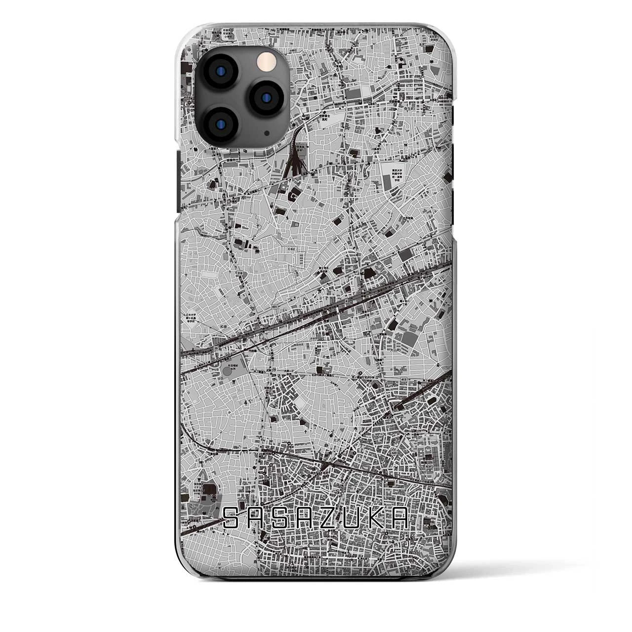 【笹塚（東京都）】地図柄iPhoneケース（クリアタイプ）