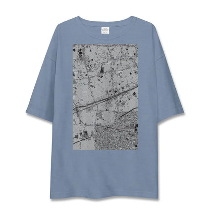 【笹塚（東京都）】地図柄ビッグシルエットTシャツ