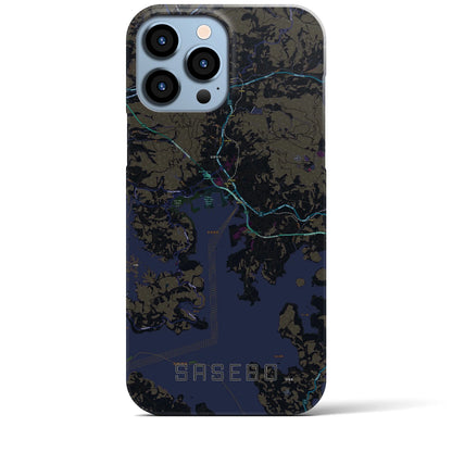 【佐世保（長崎県）】地図柄iPhoneケース（バックカバータイプ）