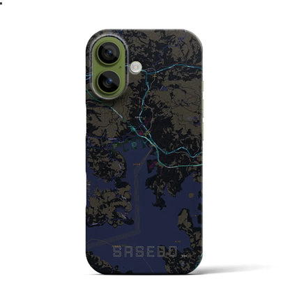 【佐世保（長崎県）】地図柄iPhoneケース（バックカバータイプ）