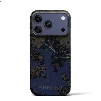 【佐世保（長崎県）】地図柄iPhoneケース（バックカバータイプ）