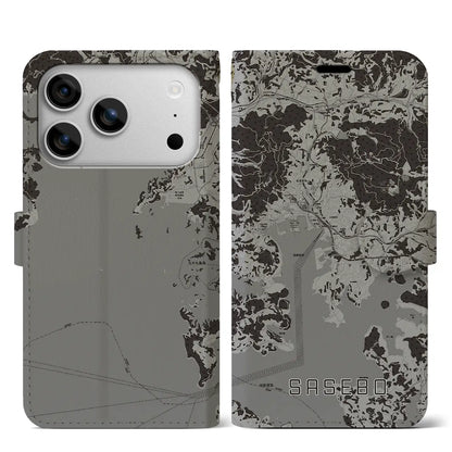 【佐世保（長崎県）】地図柄iPhoneケース（手帳タイプ）